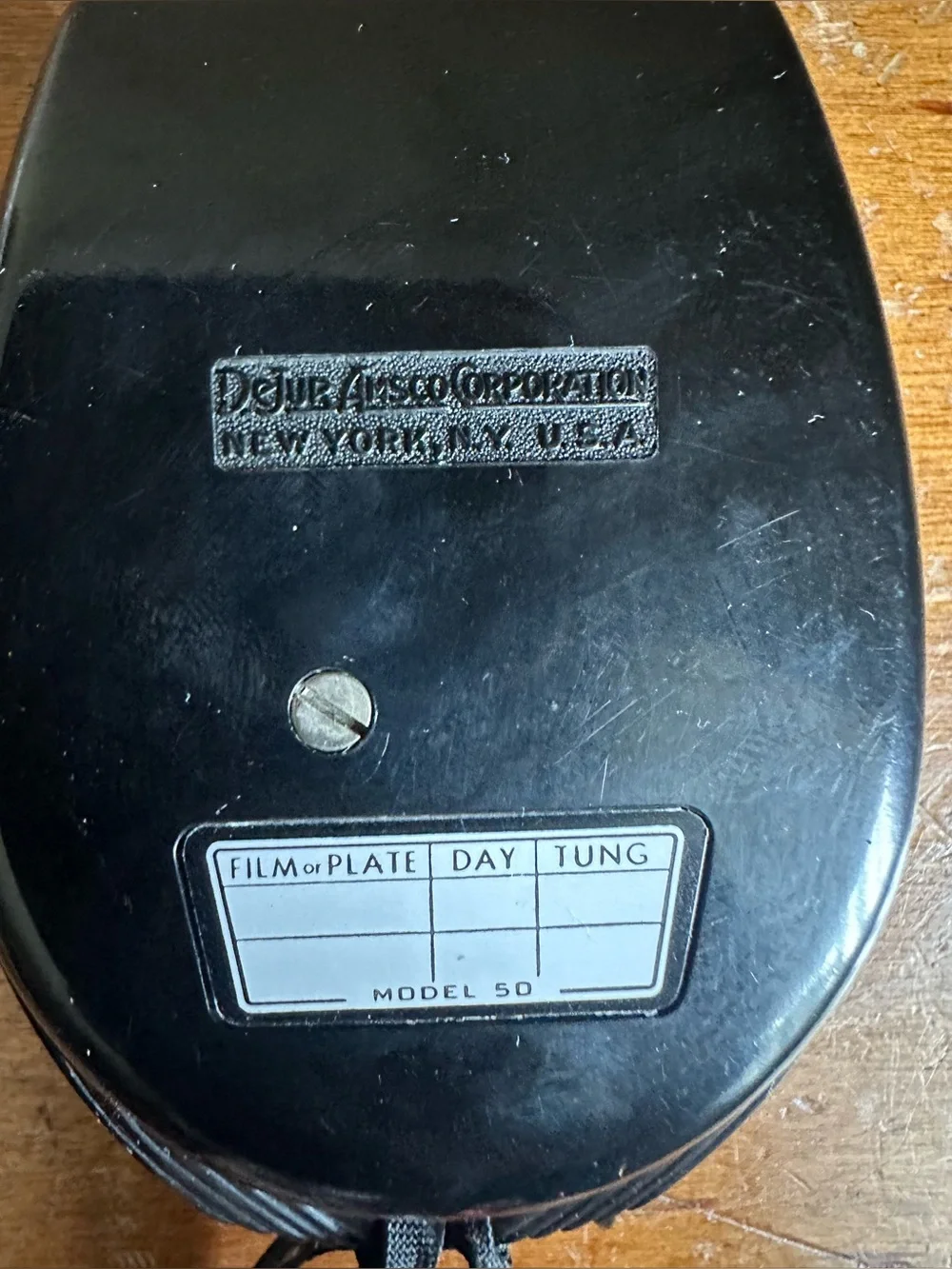 Vintage DeJUR Model 50 ASA Exposure Light Meter w/Leather Case USA Made